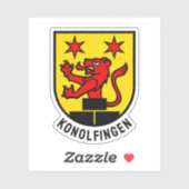 Sticker Blason de Konolfingen, Suisse (Feuille)