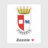 Sticker Blason de Plaisance, Italie (Feuille)