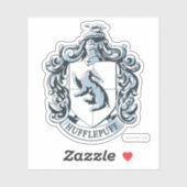 Sticker Blason de Poufsouffle Bleu (Feuille)