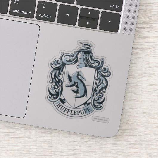 Sticker Blason de Poufsouffle Bleu (Détail)