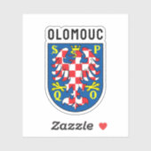 Sticker Blason d'Olomouc, République tchèque (Feuille)