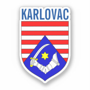 Sticker Blason du comitat de Karlovac, Croatie