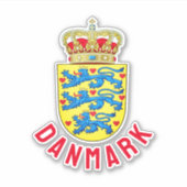Sticker Blason du Danemark (Devant)
