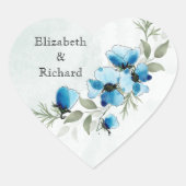 Sticker "Blauwe bloemen" (Voorkant)