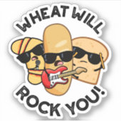 Sticker Blé Vous Fera Drôle Puns De Nourriture (Devant)