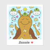 Sticker Blessures De Baseball D'Escargot Mignonne | Vinyle (Feuille)
