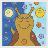 Sticker Blessures Équinoxales de printemps de l'escargot m (Devant)