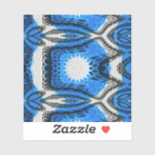 Sticker Bleu atomique (Feuille)