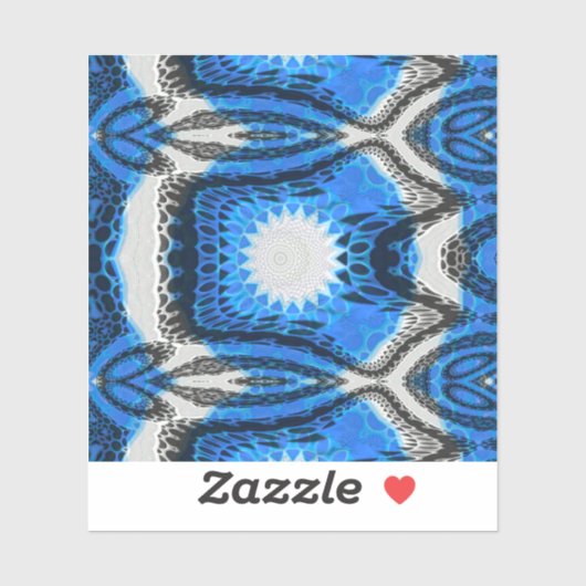 Sticker Bleu atomique (Feuille)