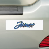 Sticker bleu Aufkleber Autoaufkleber (En voiture)