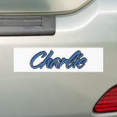 Sticker bleu Aufkleber Autoaufkleber (En voiture)