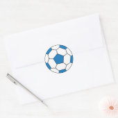 Sticker bleu balle de football (Enveloppe)