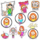 Sticker bleu Betsy 2 (Devant)