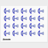 Sticker Bleu Bowtie (Feuille)