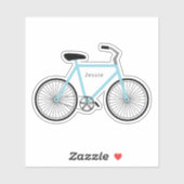 Sticker Bleu clair vélo (Feuille)