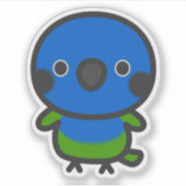 Sticker Bleu-couronné Conure (Devant)