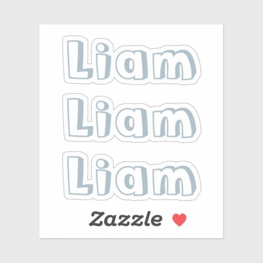 Sticker Bleu d'ardoise pour enfants mignon (Feuille)