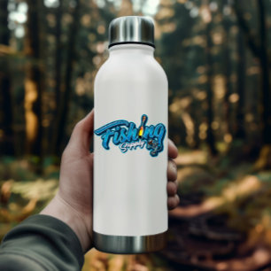 Sticker bleu de l'approvisionnement de pêche Sti