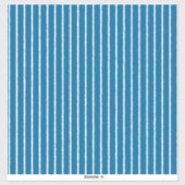 Sticker Bleu et blanc avec lignes inégales (Feuille)