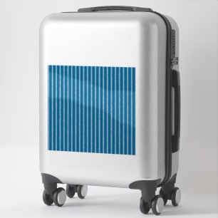 Sticker Bleu et blanc avec lignes inégales