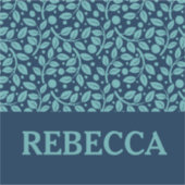 Sticker Bleu foncé et bleu clair Motif bagage (Devant)