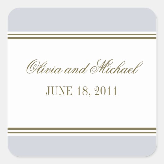 Sticker bleu français simple à bande (Devant)