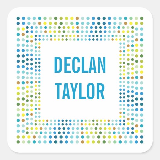 Sticker Bleu Lights Étiquette du livre / étiquette (Devant)