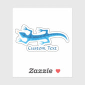 Sticker Bleu Lizard (Feuille)