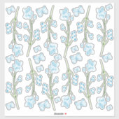 Sticker Bleu Papillon Haven Chambre à coucher Mur ensemble (Feuille)