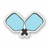 Sticker Bleu Pickleball Paddles (Devant)
