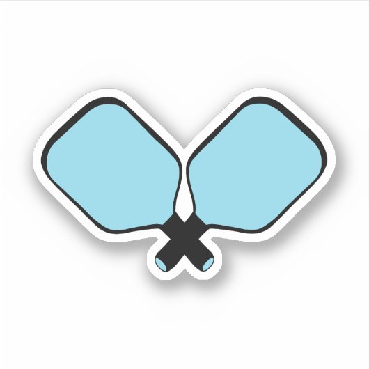 Sticker Bleu Pickleball Paddles (Devant)