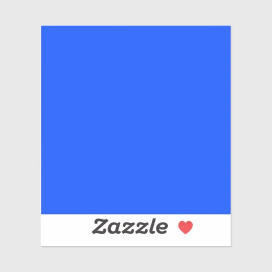 Sticker Bleu (RYB) (couleur unie) (Feuille)