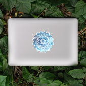 Sticker bleu turquoise Mandala