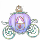 Sticker Bleu vert Princesse Marque d'illustration (Devant)