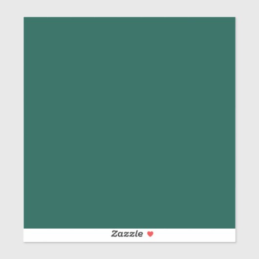 Sticker Bleu-vert (roue chromatique) Vert mer profond  (Feuille)