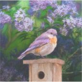 Sticker Bleuet de l'Est en neige - Photo originale (Devant)