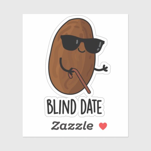 Sticker Blind Date Funny Fruit Pun (Feuille)