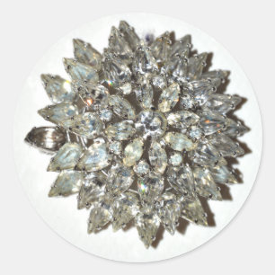 Sticker Bling Rockabilly Starburst Broche