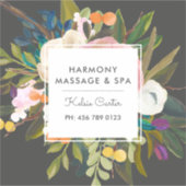 Sticker Bliss Botanique Moderne Élégant Floral | Noir (Devant)