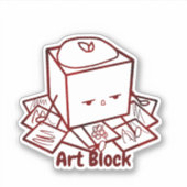 Sticker Bloc artistique créatif (Devant)