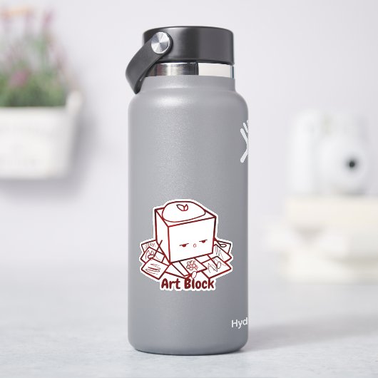 Sticker Bloc artistique créatif (HydroFlask)