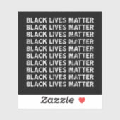 Sticker Bloc de texte répété Black Lives Matter (Feuille)