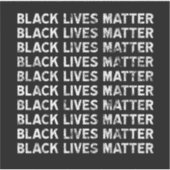 Sticker Bloc de texte répété Black Lives Matter (Devant)