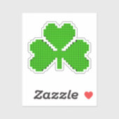 Sticker Blocs de construction shamrock Dessin (Feuille)