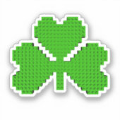 Sticker Blocs de construction shamrock Dessin (Recto)