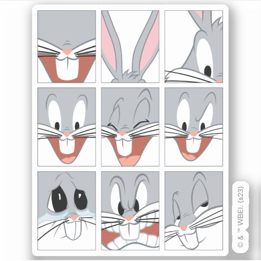 Sticker Blocs d'expression BUGS BUNNY™ (Devant)