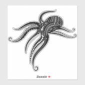 Sticker Blocs TRIBAL POLYNÉSIEN OCTOPUS (Feuille)