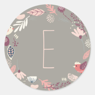 STICKER Bloemenmeisje konijnendoop LDS