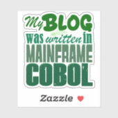 Sticker Blog Was Coded in COBOL –Retro Mainframe Developer (Feuille)