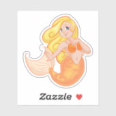 Sticker Blond Mermaid (Feuille)